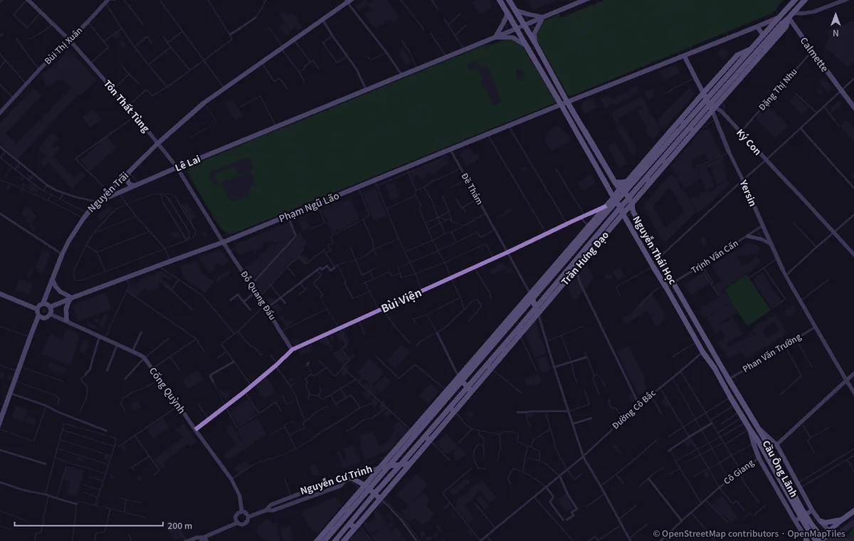 Bui Vien map